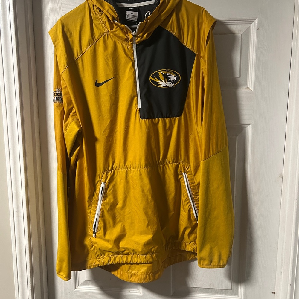 Nike Gold and Black Pullover Windbreaker with Hood